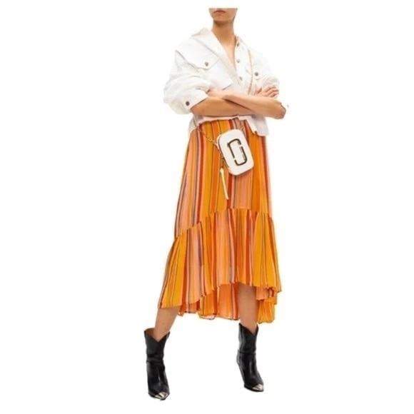 ALLSAINTS Paola Stripe Dress  size 8 - Picture 14 of 16